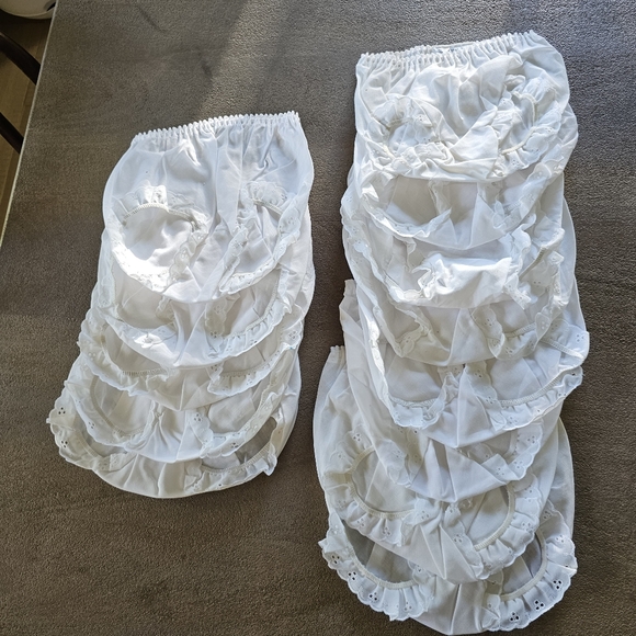 Baby Girls Bloomers Double Seat Diaper Cover Set of 13 - Picture 2 of 9